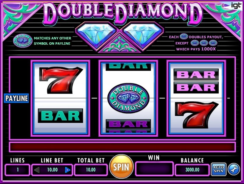 Double diamond slot