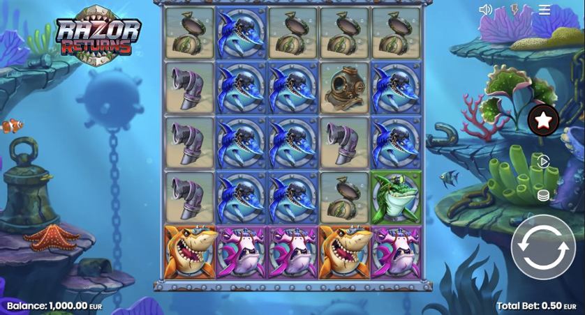Razor Returns slot