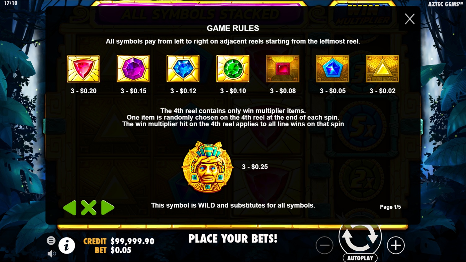 Screenshot Aztec Gems 3 