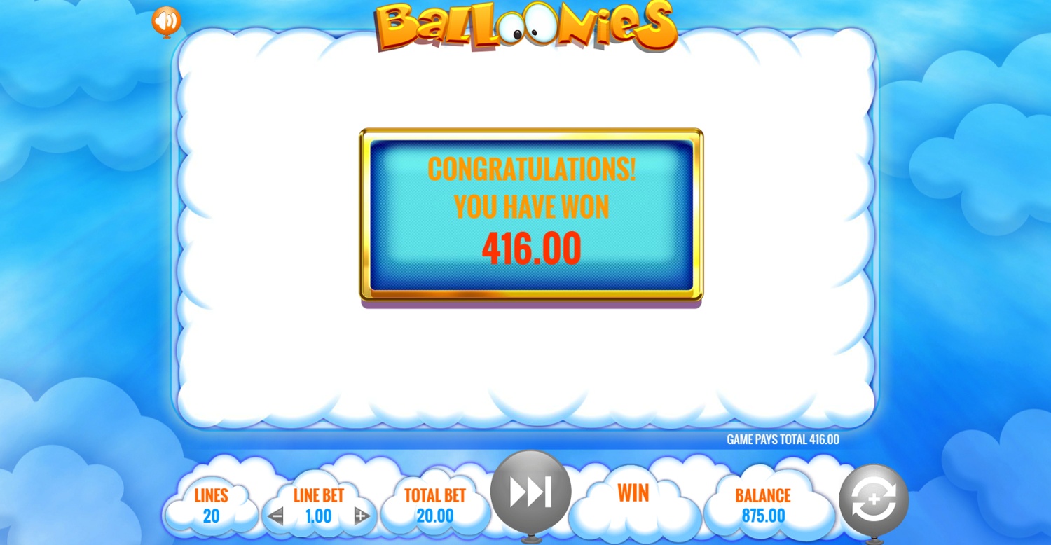 Screenshot Balloonies Slot Review 2 