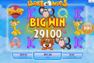 Screenshot Balloonies Slot Review 4 