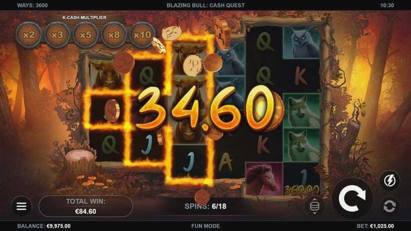 Screenshot Blazing Bull: Cash Quest 6 