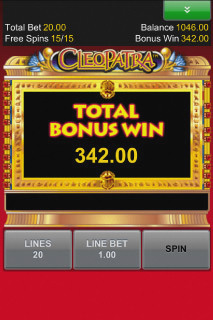 Screenshot Cleopatra Slot Review 10 