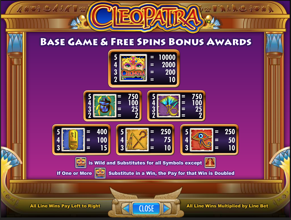 Screenshot Cleopatra Slot Review 3 