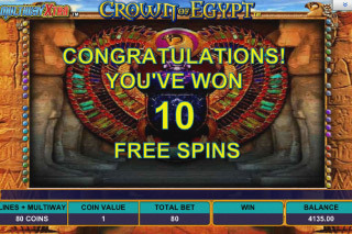 Screenshot Crown of Egypt Slot Review 13 