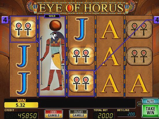 Screenshot Eye of Horus Slot Review 1 