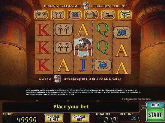 Screenshot Eye of Horus Slot Review 3 