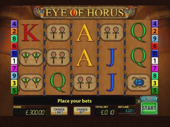 Screenshot Eye of Horus Slot Review 5 