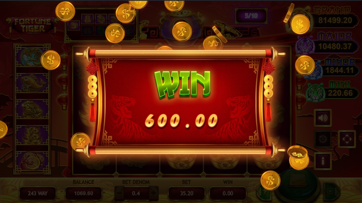 Screenshot Fortune Tiger 1 