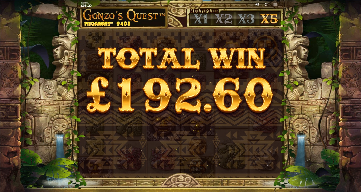 Screenshot Gonzo’s Quest Megaways 1 