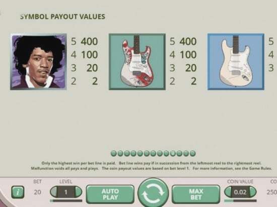 Screenshot Jimi Hendrix Slot Review 5 