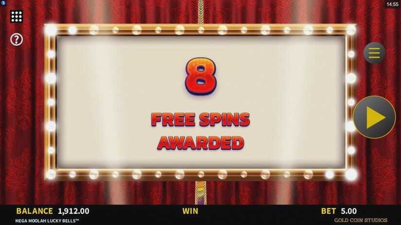 Screenshot Mega Moolah Lucky Bells 7 