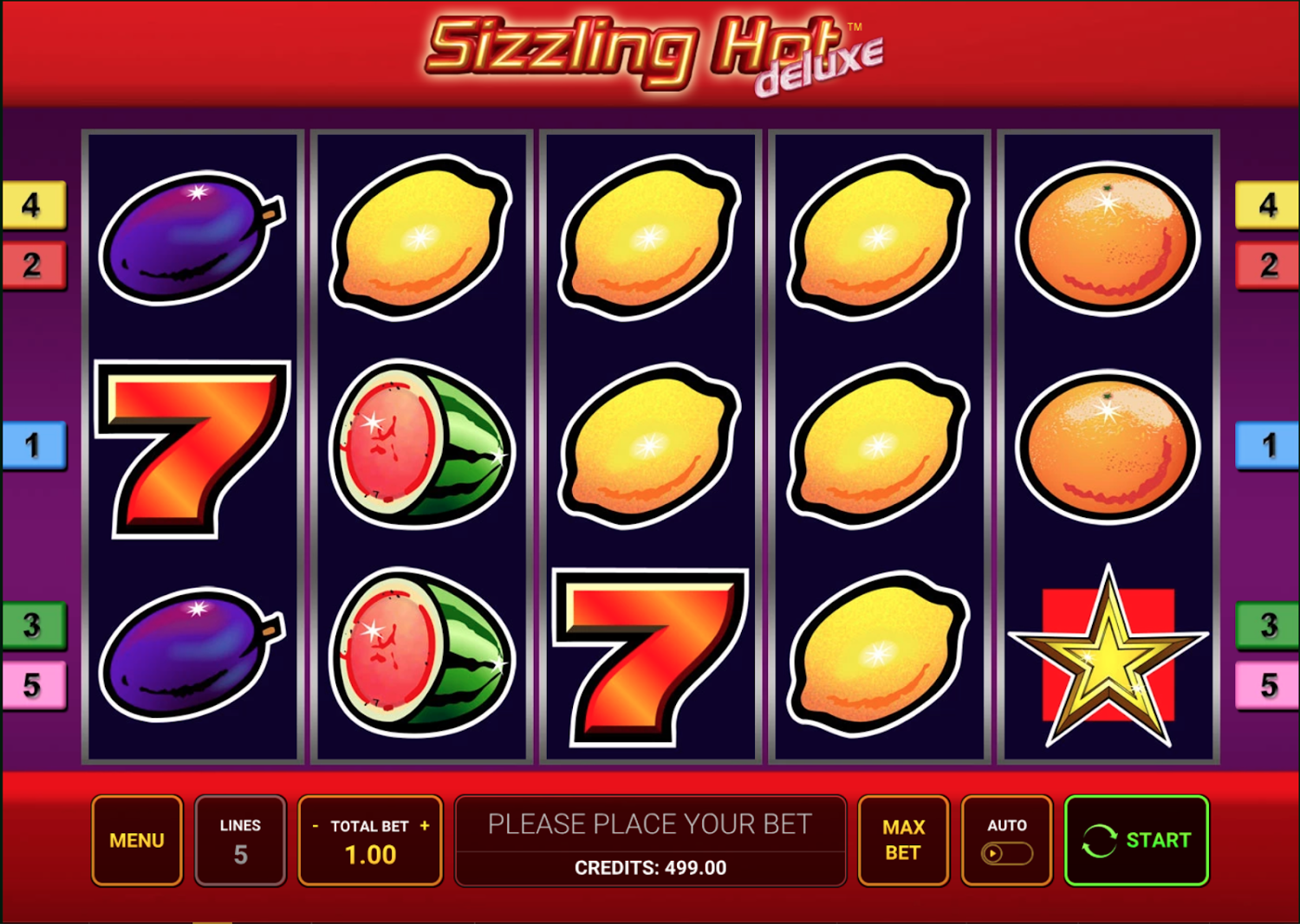Screenshot Sizzling Hot Deluxe 1 